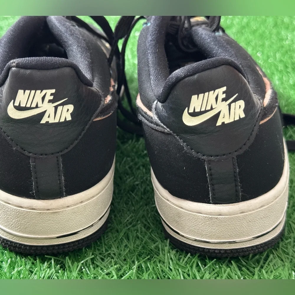 Nike Air Force 1 Low Black Pink Barely‎ Volt (GS)